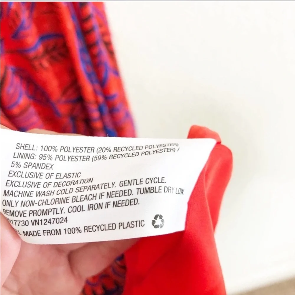 Alexis x Target orange blue tropical dress - Picture 10 of 11